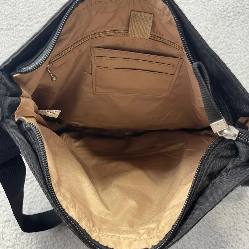 Baggallini Horizon Crossbody Bag Black Nylon Lightweight Travel Purse‎ Handbag